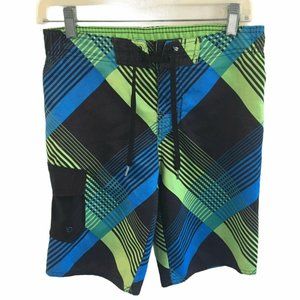 Vintage‎ Hang Ten Mens Swim Trunk Board Shorts Small Multicolor Adjustable Waist